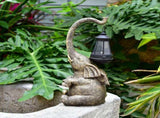 Outdoor Sculpture Figurine Statue Elephant Mother's Day Decorations Solar Garden Statues for Patio V1366-AZ2-W-03821