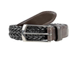 Dents Mens Stretch Plaited Leather Belt - Black/Brown V563-8-4031-BLKBRN-XL