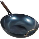 Wok Multifunctional Wok Iron Frying Household Cooking Pot Kitchen Frying ,12.6"X12.6"X3.15 V1370-AZ4-16790
