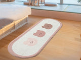 Cartoon Animal Pattern Area Rug Door Mat Soft Cute Oval Rug Bedside Carpet Decoration for Home V1294-YM0706-3117230186711