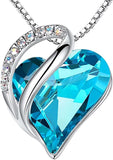 Infinity Love Heart Necklace, Birthstone Necklace for Women, Jewelry for Women with Healing V1164-325791