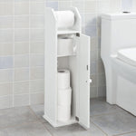 Toilet Paper Holder with Storage, Freestanding Cabinet, Toilet Brush Holder and Toilet Paper V178-84638