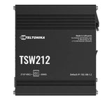 Teltonika TSW212 Managed Ethernet Switch, L2 with additional L3 Features, Supports Profinet, 8 x V1202-V2-NHT-TSW212