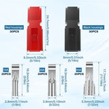 120-Pack Power Connectors Quick Disconnect Kit Tool-Free Easy Assembly, Weather Resistant, for V1366-AZ2-W-15088