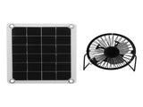 10W Photovoltaic Solar Panel Charger Kit with Fan Dual USB Female Ports for Outdoor Chicken House V1294-YM0714-3114210110511