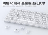 Tri-Mode Wireless Mechanical Keyboard, Bluetooth 5.0/2.4G/USB-C, 96% Layout RGB Backlit Keyboard, V1197-BG-042608