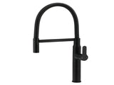 Matt Black Kitchen Sink Basin Mixer 360 Swivel Faucet Tap Pull Out Spout WELS V1233-KRD506B