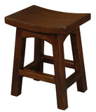 Tokyo Solid Mahogan Timber Footstool V199-BR048WDM