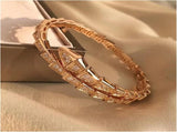Bracelet Snake Shape Adjustable Bangle Fashion Classic Style Male Lady Couple Wedding Party Gift V1188-WTJ-LZZ-01680