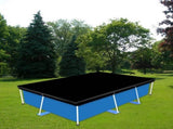 Waterproof cover Dust cover Outdoor pool cover 221 x 150 cm Black Oxford fabric UV protection V1188-MS-313-1096