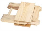 Foldable Solid Wood Small Square Bench Rural Styles Bench Ergonomic Design Fine Workmanship V1294-YM0901-JY16204