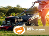 Heavy-Duty Bolt- Trailer Hitch Receiver for Lawn Mowers, Easy to Install, Orange Design V1366-AZ2-W-17405