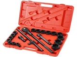 3/4 in Drive Impact Socket Set, 21 Pieces SAE 3/4 in to 2 in, 6 Point Cr-V Alloy Steel for Auto V952-CJ1CRV2134SAERCDUV0