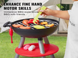 28 PCS BBQ Grill Playset, Kids Toys Kitchen Playset with Sound & Light, Little Chef Play, V952-SKLWJZHSLLSSDVHZMV9