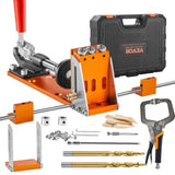 Pocket Hole Jig Kit, 34 Pcs Pocket Hole Jig System with C-clamp, Fixture, Steps, Wrenches, V952-TSXKKJPGDGJJQ2BJPV0