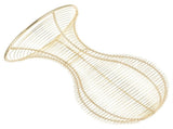 Stylish Golden Metal Hat Holder for Display with Iron Construction, Perfect for Organizing and V1192-AZ-W-31671