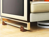 4Pcs Brown Furniture Risers for Table Legs Adjustable Height Scratch Resistant V1369-AZ3-W-23473