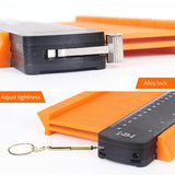 Metal Profile Contour Utensils Set With 10 Ruler Straight Edge Pencil And Screwdriver - Locking PRL-5059091060DBT