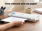 Devanti A4 Laminator Machine, Hot & Cold Thermal Fast Lamination Anti-Jam Laminator for Office LAMI-OL281-A4-WH