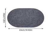 Textured Faux Leather Table Placemats 4 Pack Waterproof Heat Resistant Reversible Oil-Proof Dining V1192-AZ-W-24217