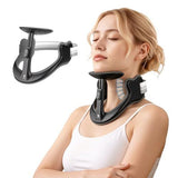 Extra Large Posture Corrector for Neck & Cervical Spine Alignment - 360&deg Adjustable Neck Collar with V1107-108-96829-BLK-XL