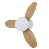25 Inch Ceiling Fan with Light and Remote Flush Mount Quiet DC Motor 6 Speeds Dimmable 3000-6500K V1294-YM0901-3119250021111