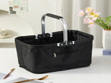 26L Foldable Waterproof Oxford Shopping Basket with Aluminum Handle V1188-MS-616-064