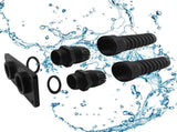 PG16 Cable Gland with Anodized Aluminum Base Antirust Anti-corrosive Waterproof IP68 Nylon Joint V1259-DP01-A-1276