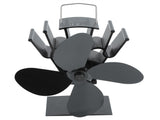 Heat Powered 4 Blade Fireplace Stove Fan Wood Log Burner Fan for Home Heat Circulation V1294-YM0901-3114200073911