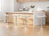 Artiss 4x Bar Stools Leather Gas Lift Chair White BA-K-1001-WHX4