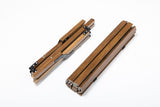Bamboo Foldable Camping Table 2 Chairs Waterproof Wood Wooden Travel Set Kit V563-1X75623_2X75622