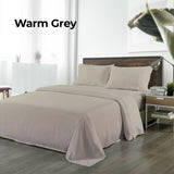 Royal Comfort Blended Bamboo Sheet Set Warm Grey - King ABM-202003