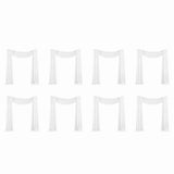 8X Arch Draping Fabric 1 Panel 29.5Inch X 19.6Ft White Sheer Chiffon Curtain Drapes for V1366-AZ2-W-14524