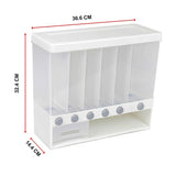 Grain Container Cereal Dispenser 10L Dry Food Rice Flour Storage Box Wall V63-837351