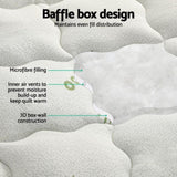 Giselle Bedding Pillowtop Mattress Topper 7.5cm Thick Bamboo Pad for Back Pain Relief Washable TOPPER-BAM75-K