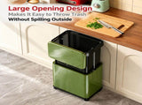 Hydraulic Lift Trash Bin with Adjustable Height 4670cm 20L Capacity & 360&deg Wheels, Space-Saving V1107-CS-YISEE40