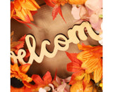 45cm Fall Wreath - Thanksgiving Wreath, Artificial Fall Garland, Welcome Wreath Decorations V1263-JX-1604