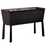 Dark Brown Easy Grow Planter Bed Brown with Water Gauge and Drainage System LSB-69041
