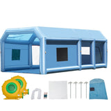 VEVOR Inflatable Paint Booth 23x13.1x9ft Inflatable Spray Booth 750W480W Blower V952-CQSPQFLSKCGLKCDG9V3