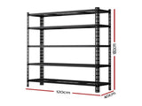 5 x 1.8M Giantz Garage Shelving Warehouse Rack WR-E-12X18-GDX5