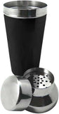 700ml Vin Bouquet Cocktail Shaker Shaker with Strainer in Silver/Black V563-13645