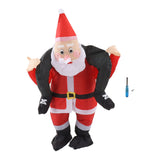 Santa Costume Funny Father Christmas Riding Inflatable Show Party Cosplay Role Playing Props V1294-YM0703-3115230047712