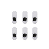 6X Rexy Cushion No Show Ankle Socks Small Non-Slip Breathable WHITE V274-GM-RXCNOS-S6-WH