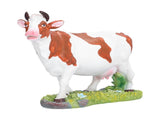 Cow Figurines Brown and White Model Ornament Animal Sculpture Resin Crafts for HomeRaise Head V1294-YM0714-3111210267911