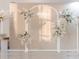 Fin Set Of 3 Wedding Arch Balloon Frame Metal Arch Backdrop Stand Birthday Party V767-HQ-XJ1348-V1