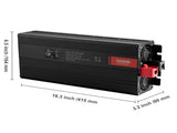 Pure Sine Wave Inverter, 3000 Watt, Power Inverter with 2 AC Outlets 2 USB Port 1 Type-C Port, LCD V952-CZXNBQ3000WC2N69YV3