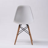 4X Retro Dining Cafe Chair DSW WHITE V274-FT-PP623-WH4