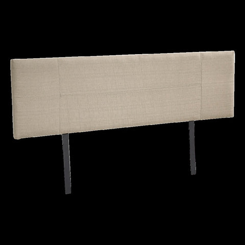 Linen Fabric King Bed Headboard Bedhead - Beige V63-800767