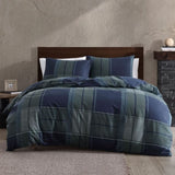 Ardor Sommers Dark Khaki Cotton Flannelette Quilt Cover Set Queen V442-INT-QUILTCS-SOMMERS-DARKKHAKI-QS