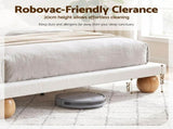 Artiss Queen Bed Frame with Boucle Upholstery and Solid Rubber Wood Legs BFRAME-G-DUNE-Q-BG-ABC